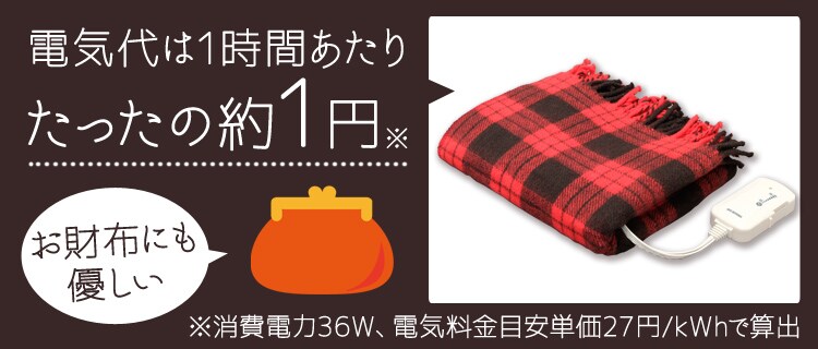 電気代は1時間あたり、たったの約1円