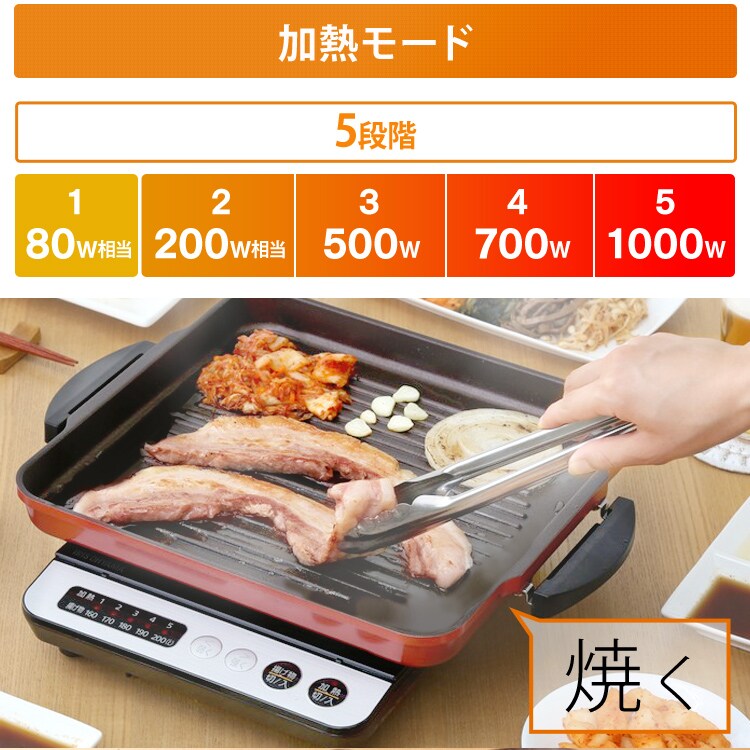 【訳あり】IHコンロ鍋セット 1000W IHKP-3620-B/R12