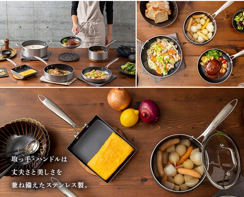 新生活セット】フライパン 6点セット IH/ガス火対応 ダイヤモンド 