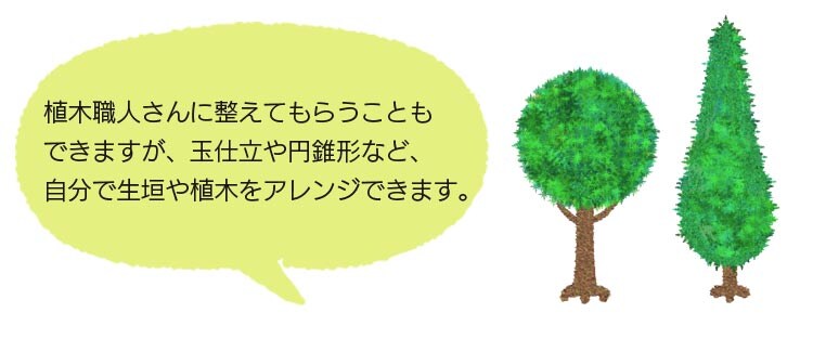 植木をアレンジ