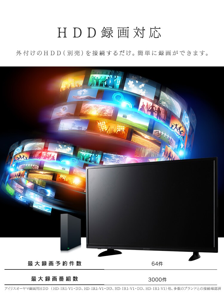 【訳あり】LUCA フルハイビジョンテレビ 43インチ LT-43A420 ブラック9