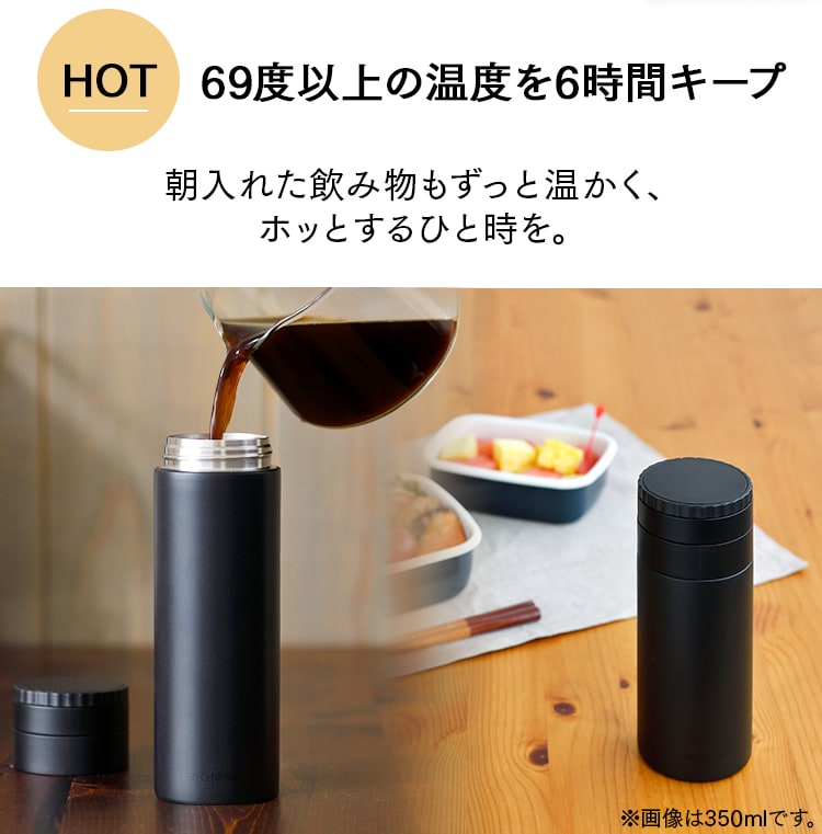 69度以上の温度で6時間キープ