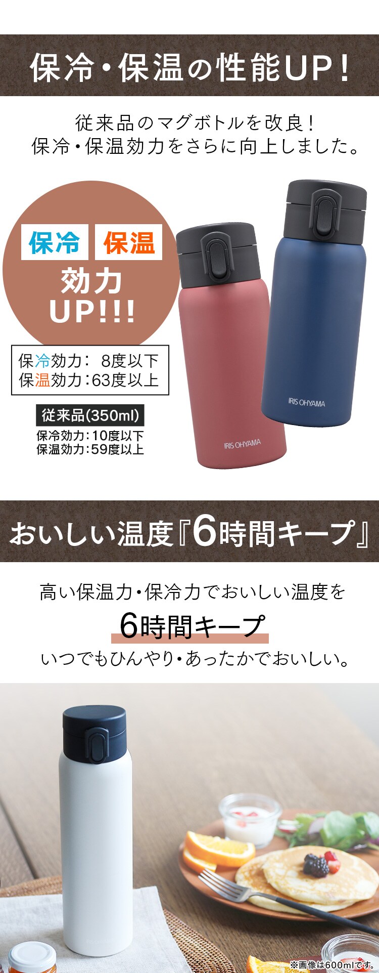 ステンレスケータイボトル ワンタッチ SB-O350 全10色1