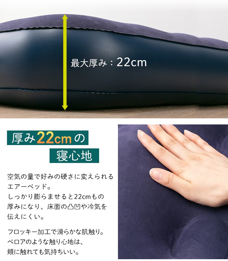 厚み22cmの寝心地