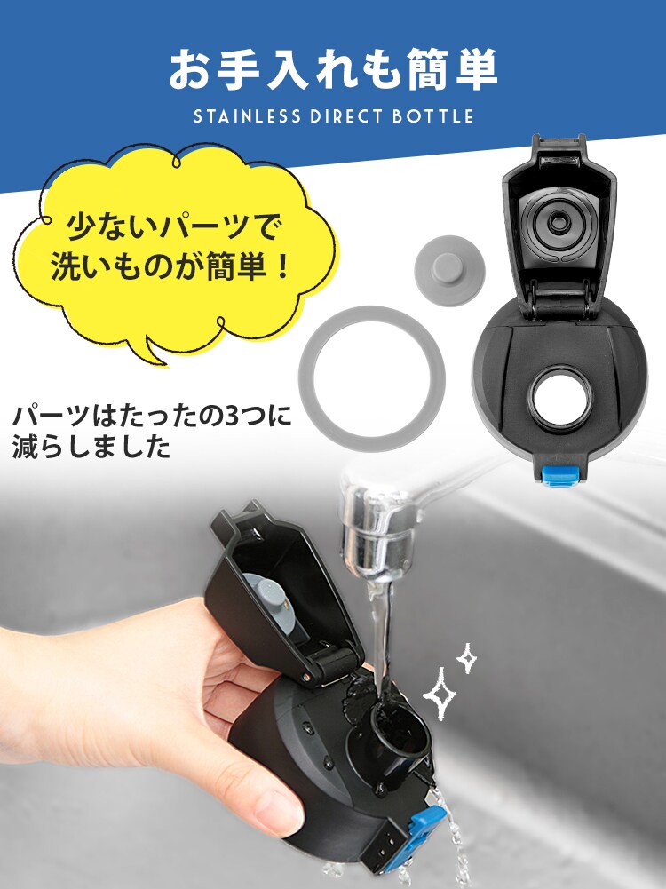 【訳あり】ステンレスケータイボトルダイレクトボトル DB-600D プー12