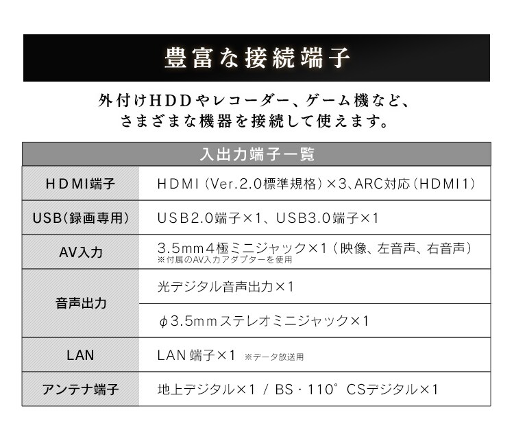 LUCA 4K対応液晶テレビ 43インチ LT-43B62023