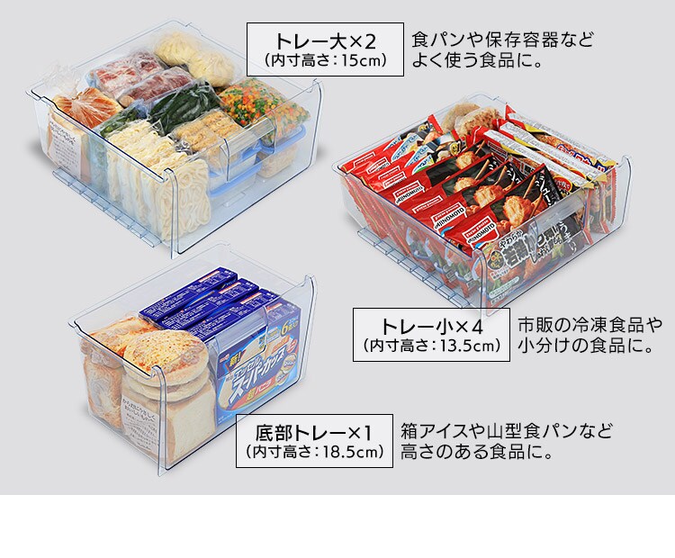 トレー小×4、トレー大×2、底部トレー×1