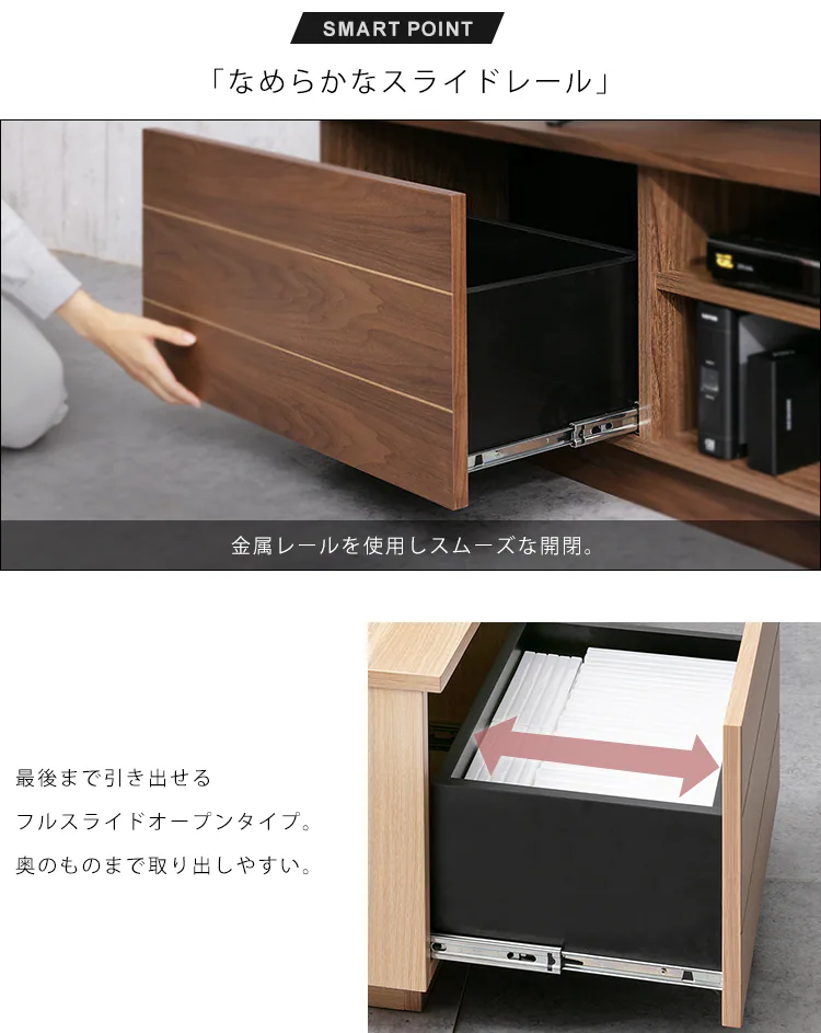 ボックステレビ台 180cm BTS-SD180U 全2色17