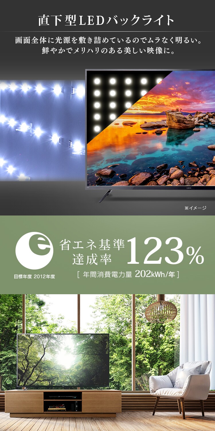 【訳あり】【設置費込み】4Kチューナー内蔵液晶テレビ 55V ブラック 55XUB308