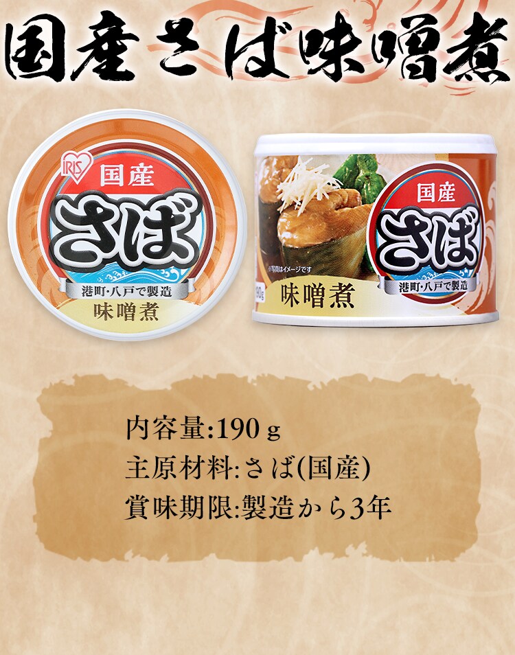 新作人気 国産サバ缶味噌煮 みそ煮190g×48缶 - 魚介類(加工食品) - alrc.asia