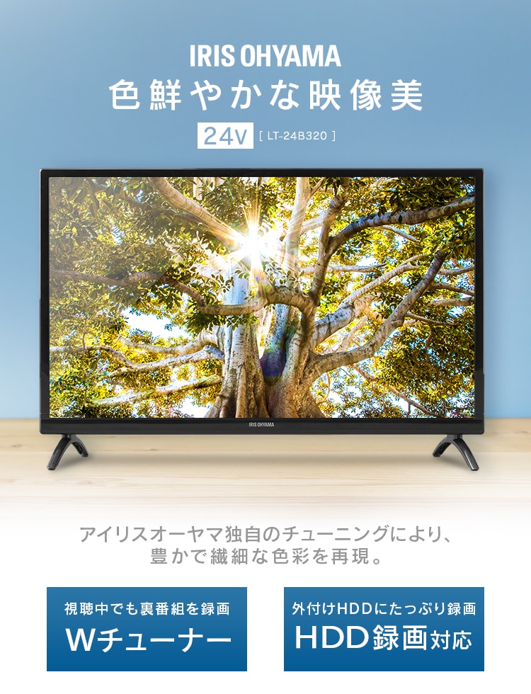 アイリスオーヤマ ハイビジョン液晶テレビ 24V型 ブラック LT-24B320 - 4