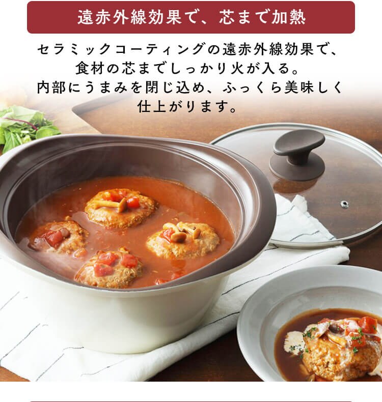 【訳あり】【2023年秋アイリス祭下げ】マルチクッキング鍋 24cm深型 MC-R24D ブラック3