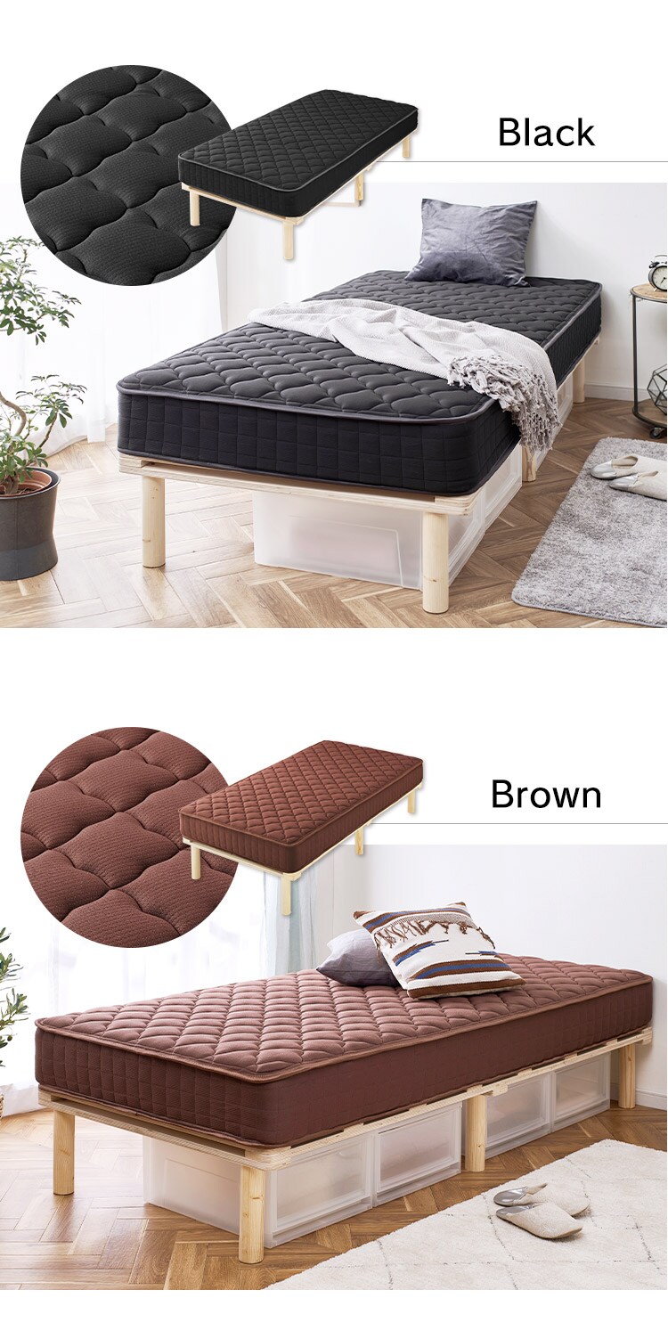 脚付きコイルマットレス AMT-P80 全4色15