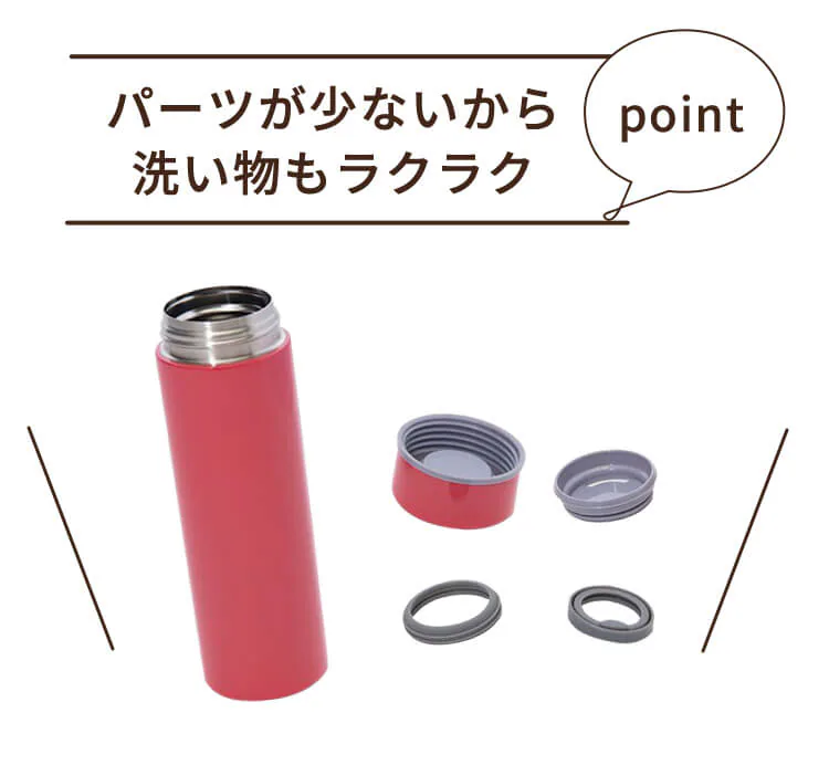 パーツが少ないから洗い物ラクラク