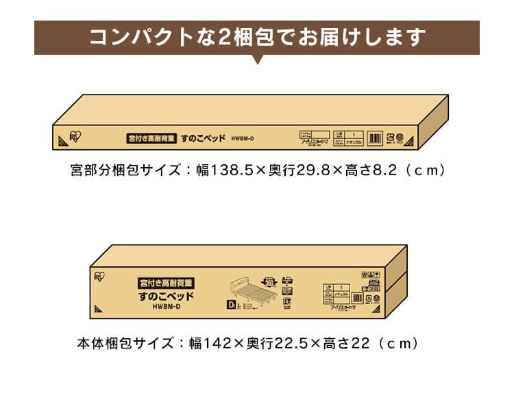 【マットレスセット】ベッド ダブル すのこ 棚付き コンセント 高さ4段階+ポケットコイルマットレス 20cm13
