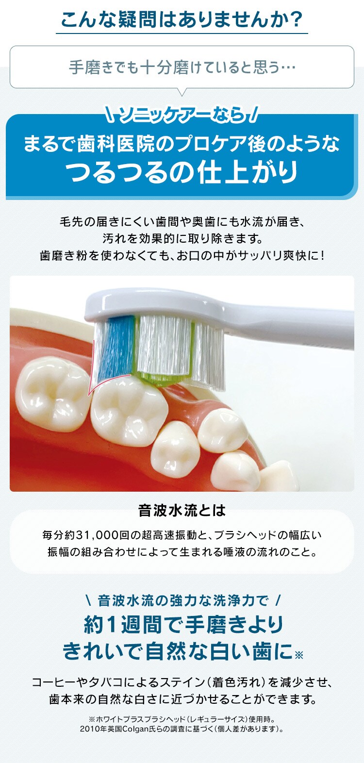 フィリップス ソニッケアー 本体 ライトブルー【プラザマーケット】1