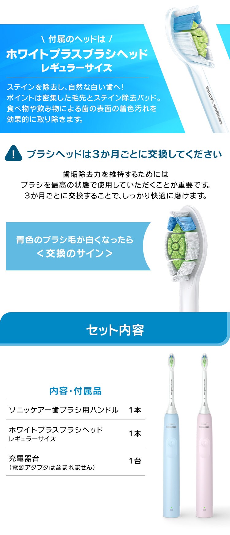 フィリップス ソニッケアー 本体 ライトブルー【プラザマーケット】6