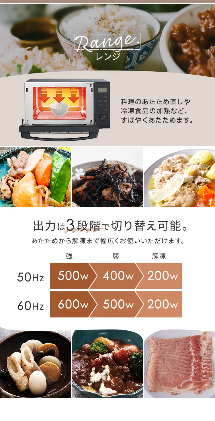 オーブンレンジ 18L MO-F1809-HA 自動メニュー11種類 アッシュ2