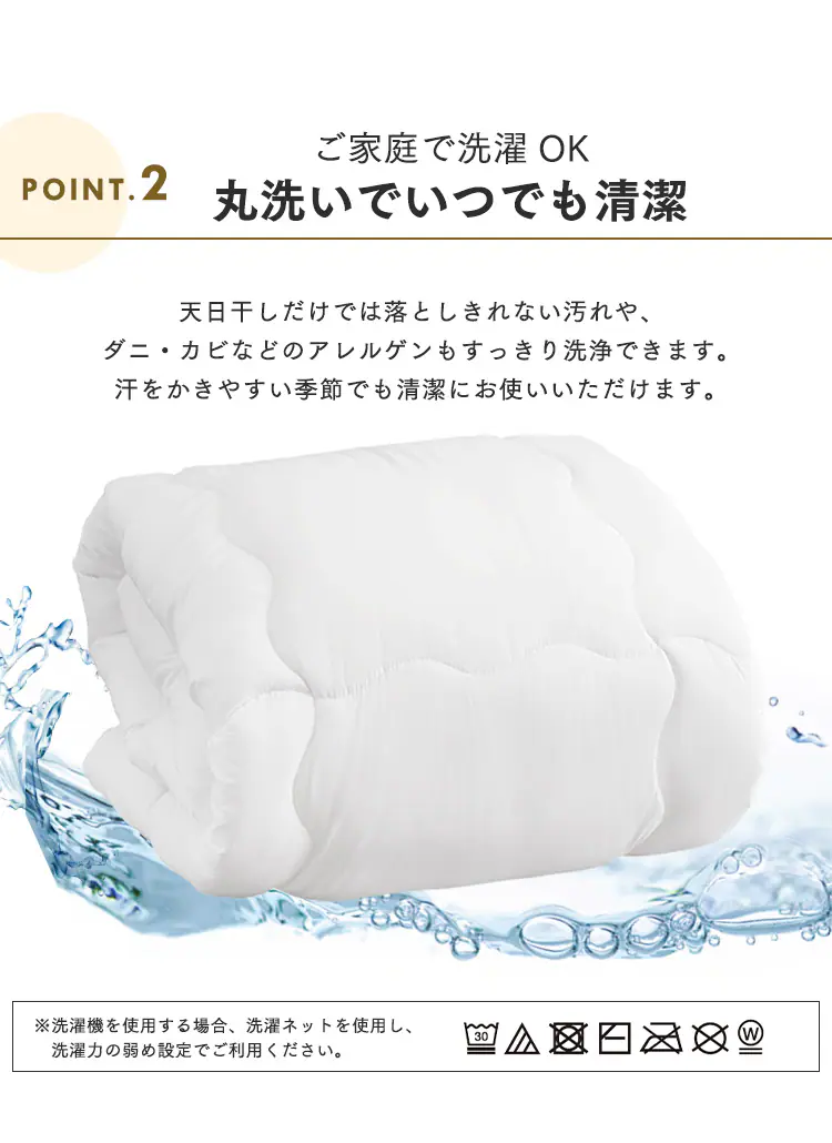 【50%OFFクーポン】ふんわり掛けふとん 厚手 FWIK-S3