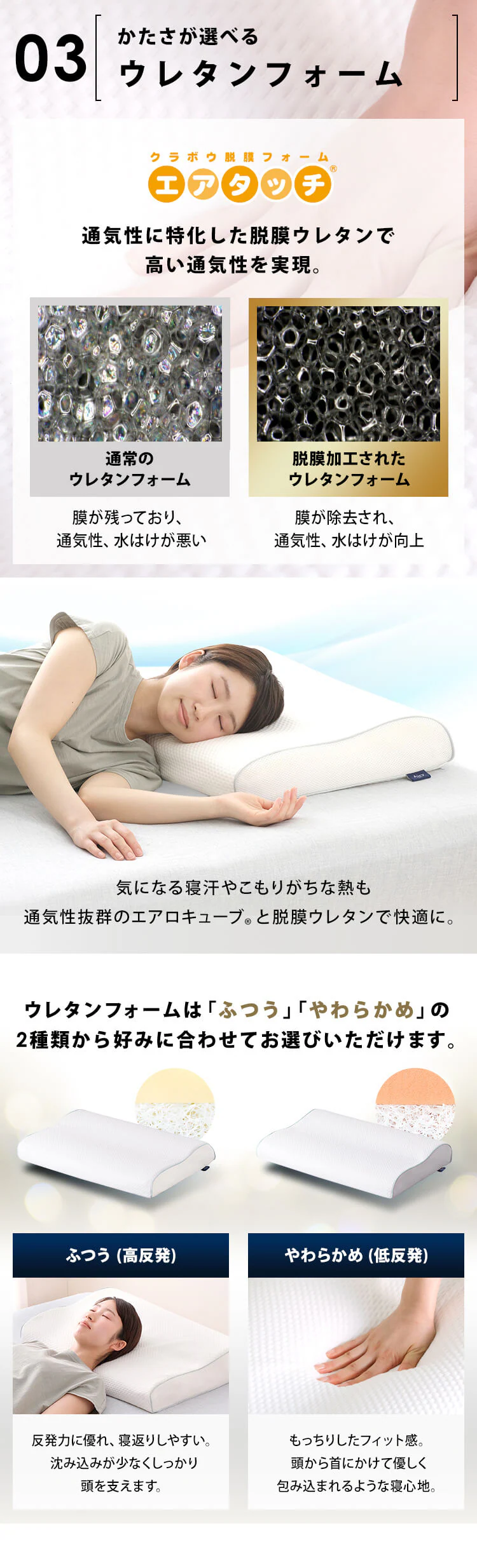 枕 高反発 スタンダードタイプ  エアリーピロー 丸洗い可 APHS-43 8