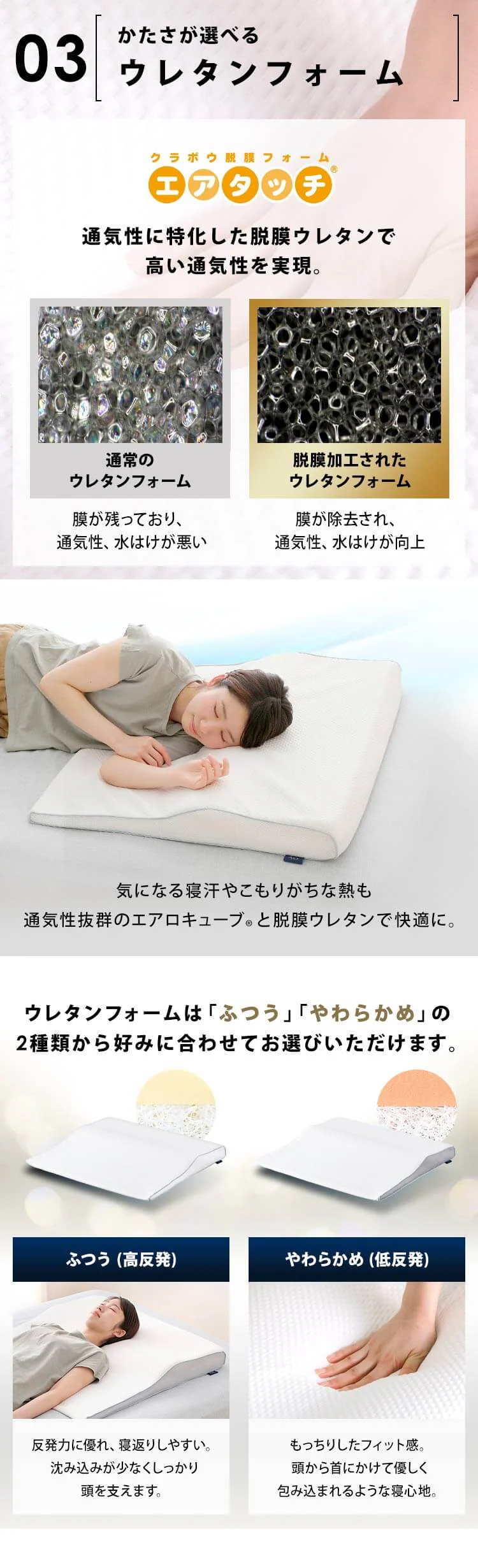 枕 低反発 ワイドタイプ  エアリーピロー 丸洗い可 APLW-75 7