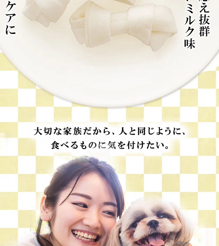 ほね型ガム ミルク味 ミニ 4本 PーHGM41
