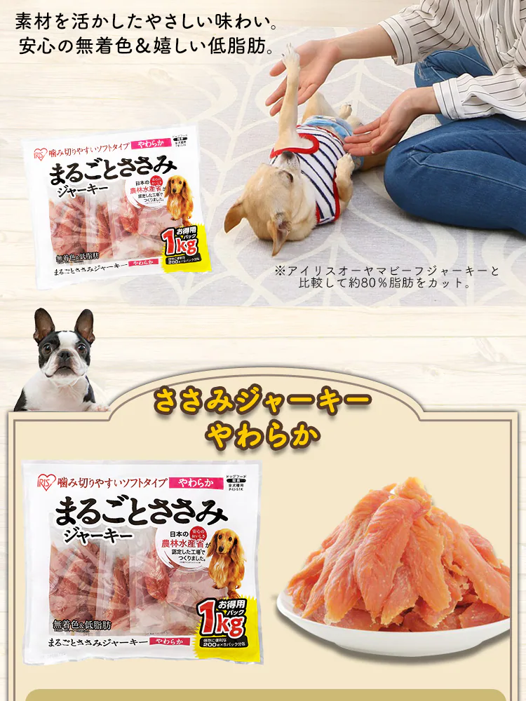 まるごとささみジャーキー P-IJ-SH100・P-IJ-SH1K 1kg2