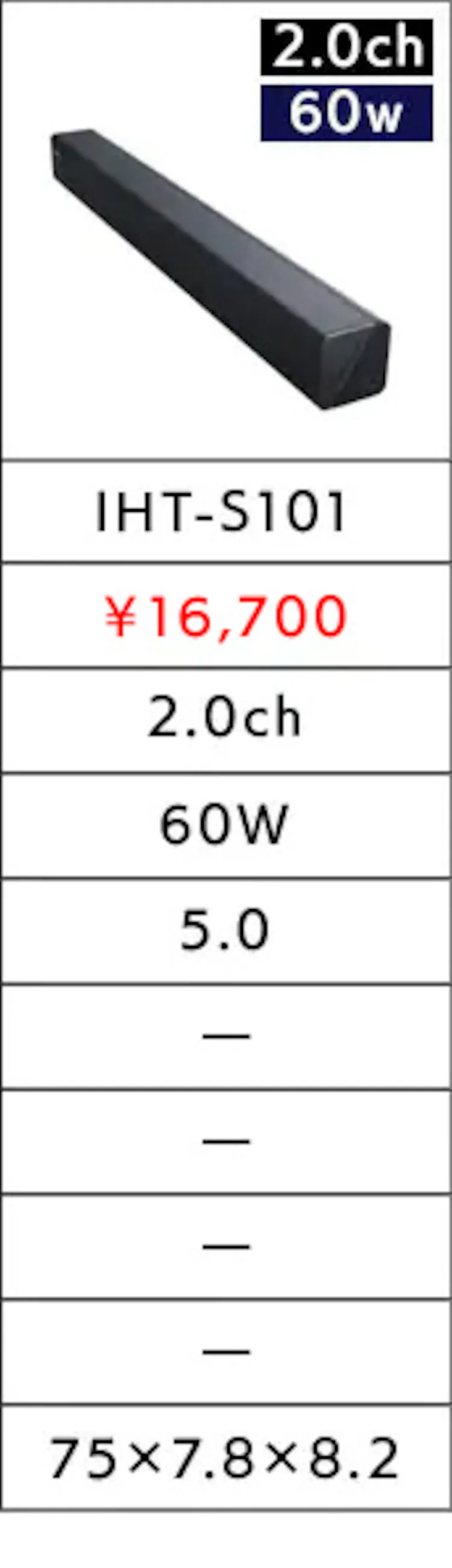 サウンドスピーカー IHT-S101 ブラック10