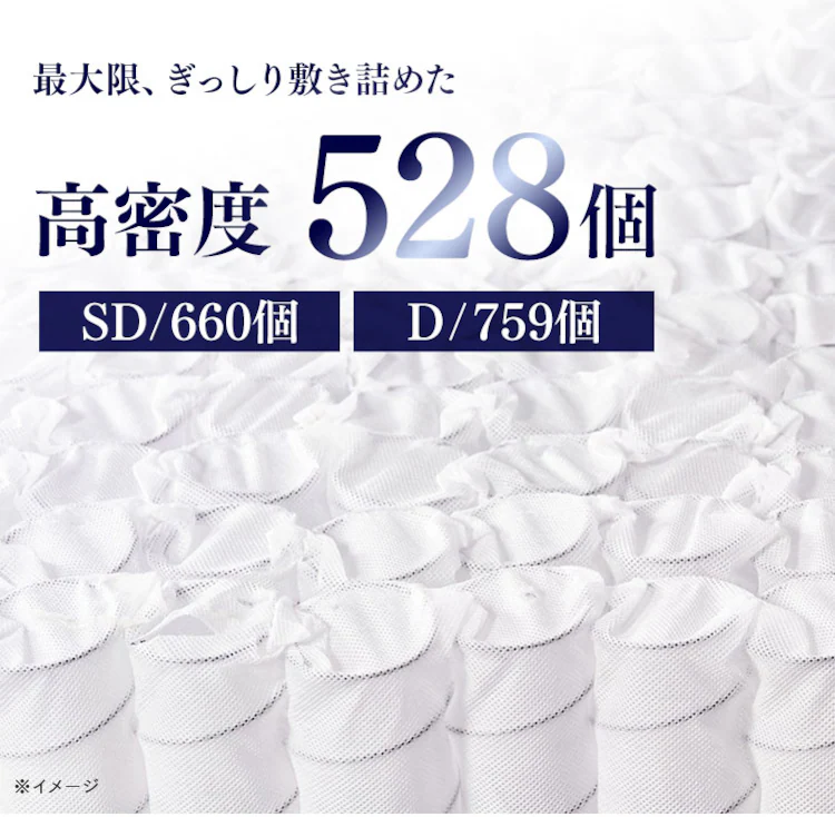 マットレス ダブル ポケットコイル 硬め 厚さ21cm PMTS21H-D Sheep ブラック8