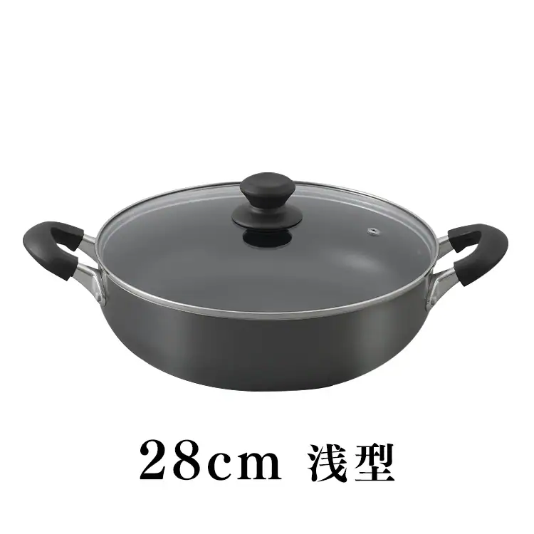 鍋 両手鍋 深型 22cm IH/ガス ダイヤモンドコート DIS-P22D ホワイト13