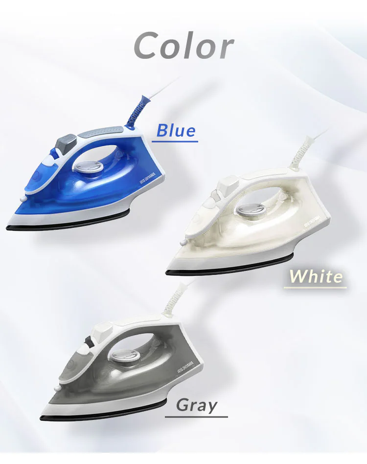 アイロン スチーム フッ素コート SIR-01-W ホワイト6