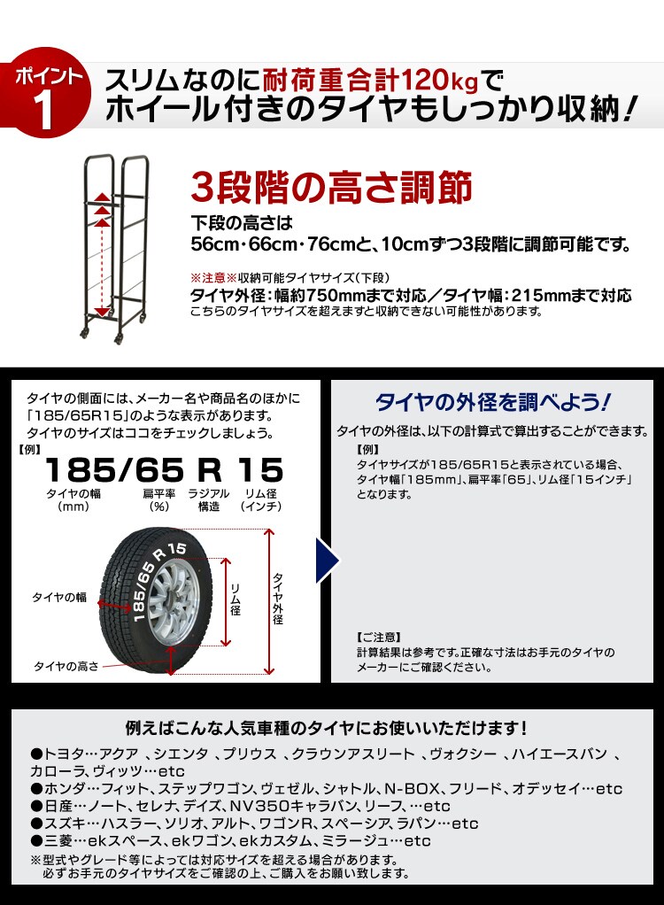 耐荷重120kg
