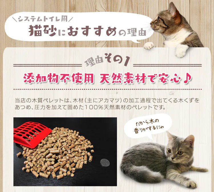 猫砂 木質ペレット 33L (20kg)【同梱不可】1