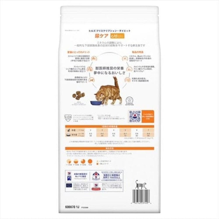 【2個セット】 ヒルズ 特別療法食 猫用 尿ケア c/d マルチケア フィッシュ入り 2kg キャットフード ドライフード6