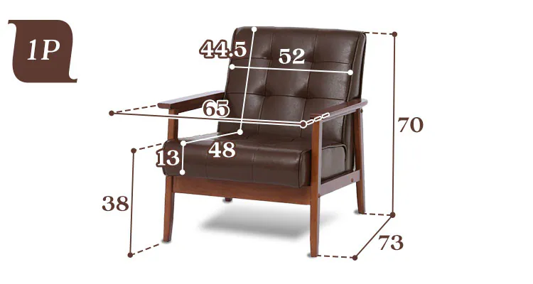 ソファ 1人掛け ファブリックグレー  8