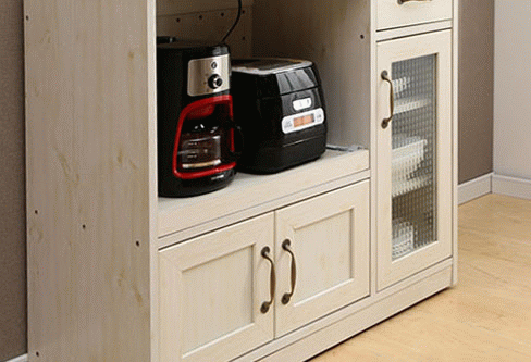 不二貿易 キッチンカウンター 120幅BR 97442 ブラウン 6