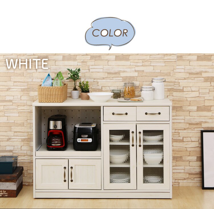 不二貿易 キッチンカウンター 120幅BR 97442 ブラウン 9