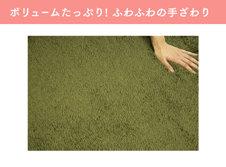 防ダニ加工　洗える マイクロファイバー シャギーラグ　円形 200×200 57076808 アイボリー3