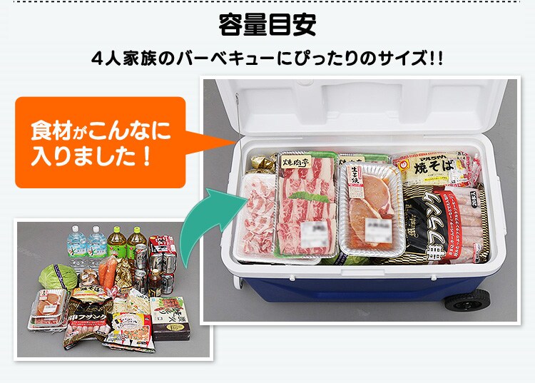 クーラーボックス 45L CB-G001-BL 3