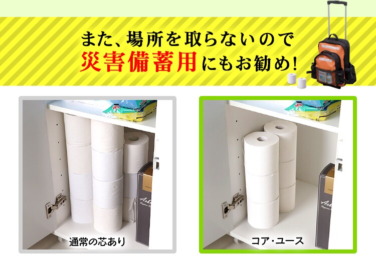 トイレットペーパー シングル 170m 芯なし まとめ買い コアユース 4ロール 18ロール 48ロール5