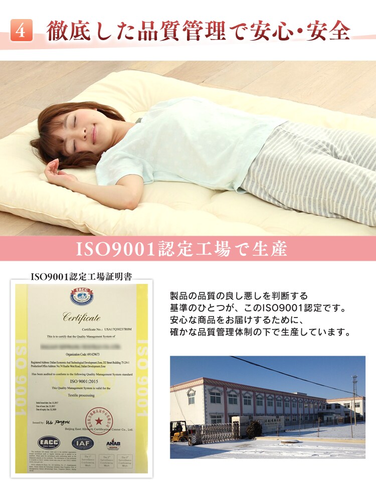 固わた入り敷きふとん 無地ブラウン【プラザセレクト】 10