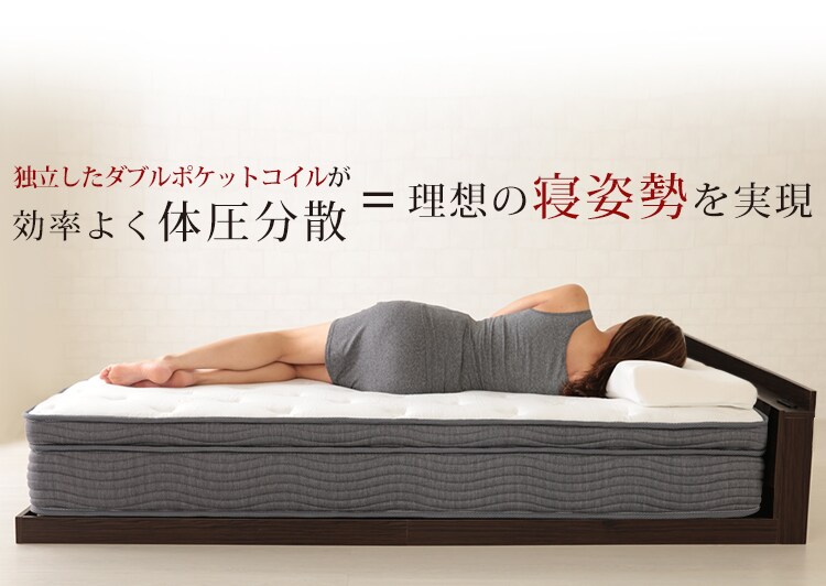 ダブルポケットコイルマットレス S ホワイト 8