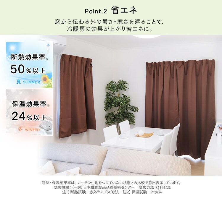 ドレープカーテン 1枚 1級遮光 防炎 遮熱 UVカット 幅150cm×丈178cm グリーン 2