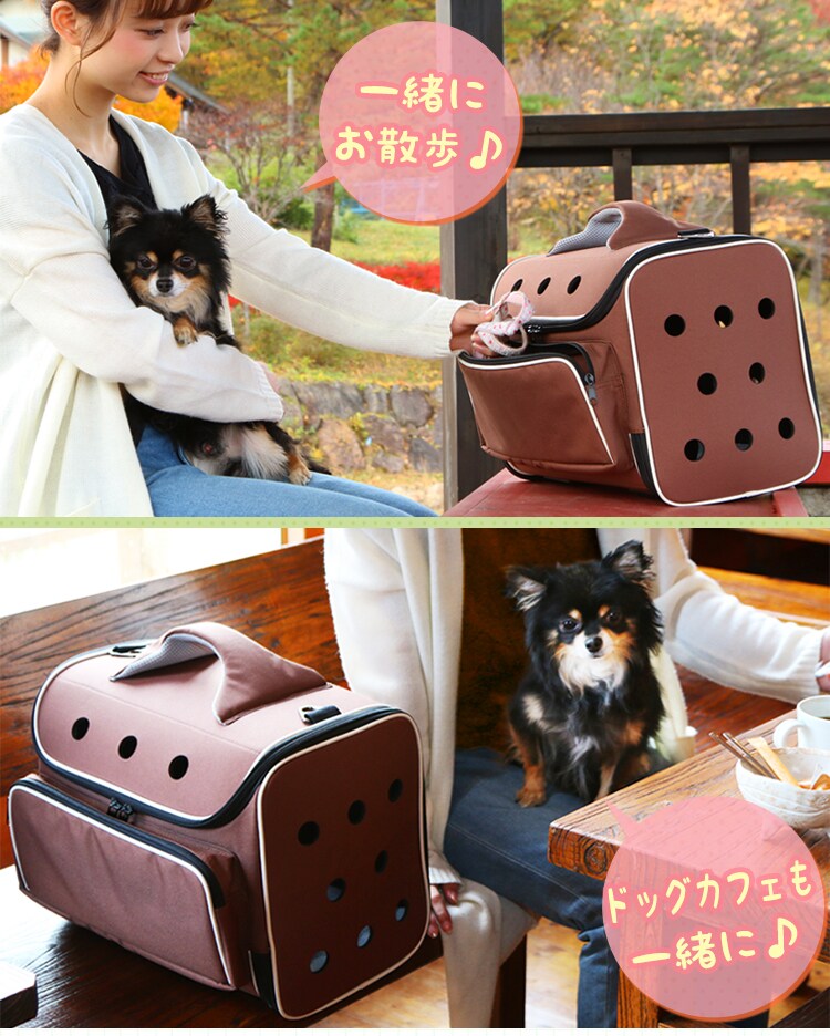 ショルダーペットキャリー ブラウン PC-S003 BR×IV 4