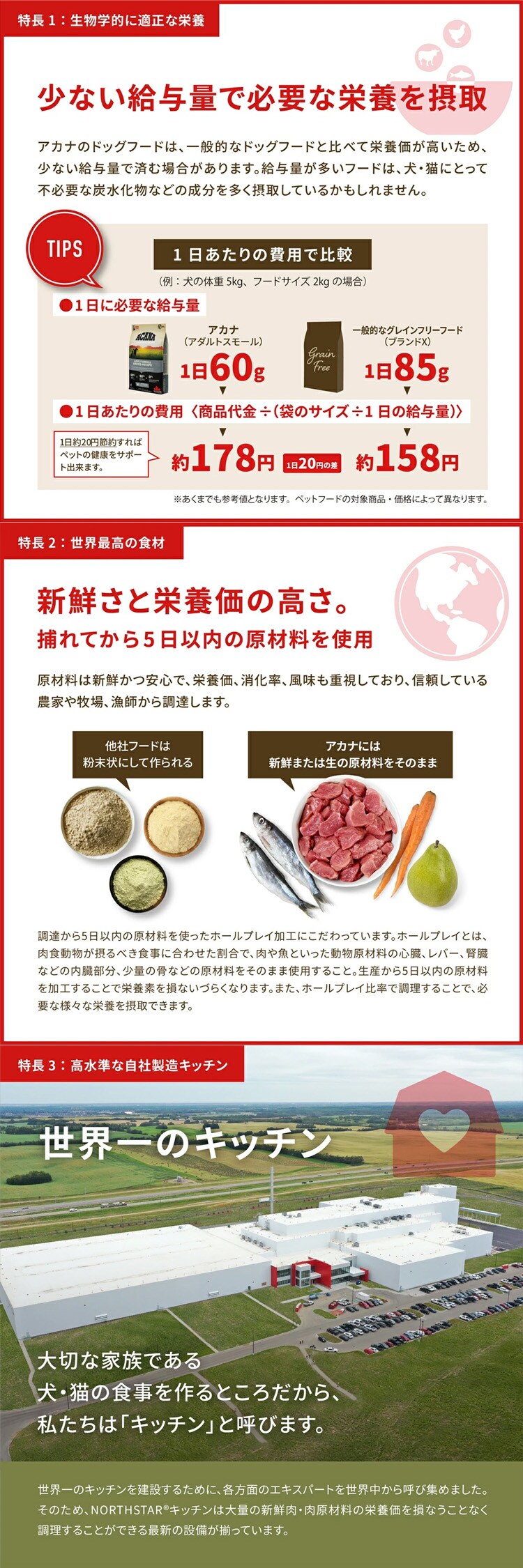 アカナ アダルトスモールブリード 2kg 犬 フード3