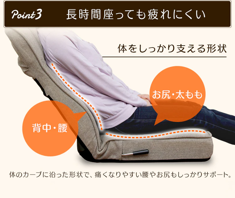 レバー付きハイバック座椅子 IRS048 全4色【プラザセレクト】12