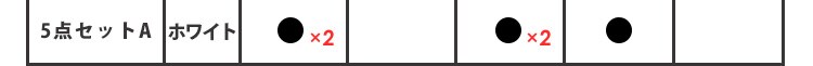 5点セットA