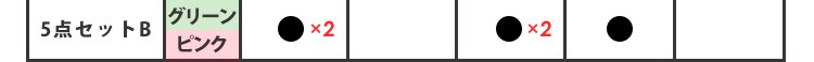5点セットB