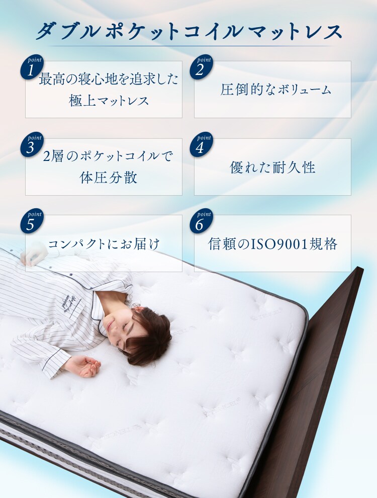 ダブルポケットコイルマットレスのポイント