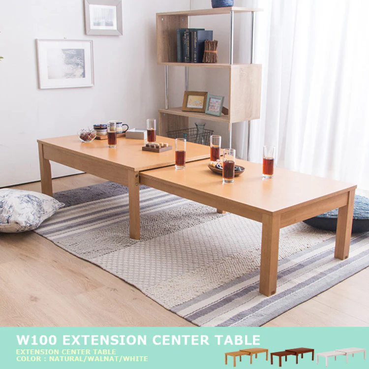 ローテーブル センターテーブル 伸縮 W100-180 RPE100TBL 全3色0